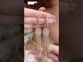 gold diamond long earrings Latest Design #youtubeshorts #viral #goldearrings