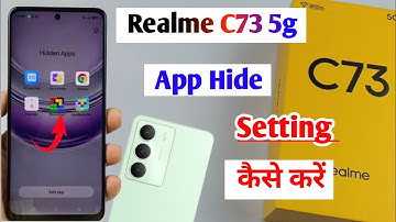 Realme c73 5g app hide setting / realme c73 me app hide kaise kare / realme c73 app hide setting