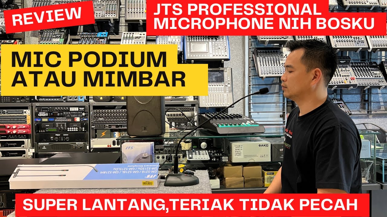 JTS MIC PODIUM MIMBAR BERSUARA PADAT DAN JELAS ST5030 GM5218 YouTube