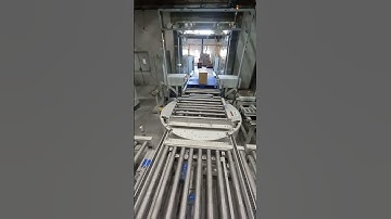 Pallet moved from Transfer conveyor to Turntable conveyor.