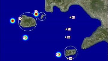 Decentralized deployment of multiple AUVs with obstacle avoidance