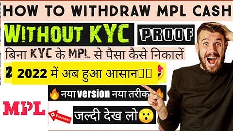 MPL Me KYC Failed Problem Solve Mpl Me Kyc Verification Kaise Karen /Mpl Kyc Pending Problem Solve ,