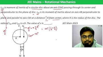 ICM is moment of inertia of a circular disc about an axis (CM) passing through its center