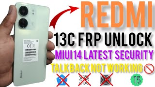 Redmi 13c frp bypass MIUI 14 latest security| 23106RN0DA | frp android 13 2024