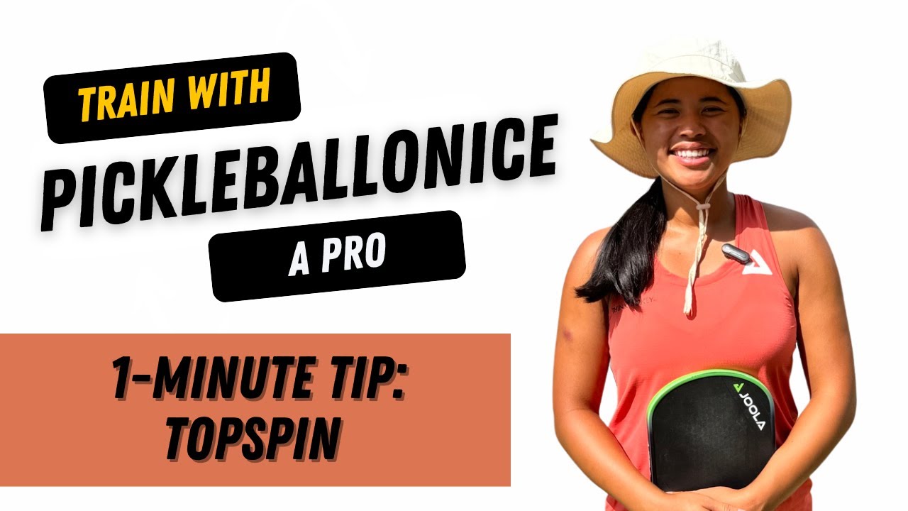 One-Minute Topspin Tip with Canadian Pickleball Pro Christina Chin @pickleballonice