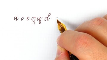 Simple Italic script with a fountain pen: How to practice effectively - Handwriting practice