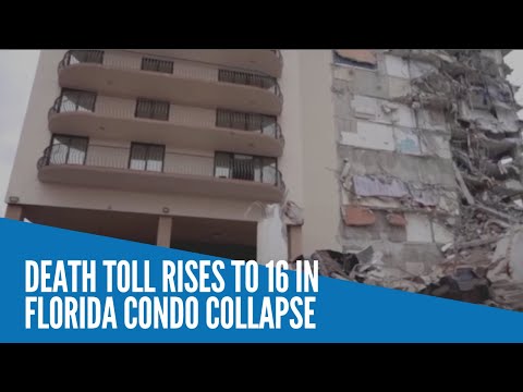 Death toll rises to 16 in Florida condo collapse