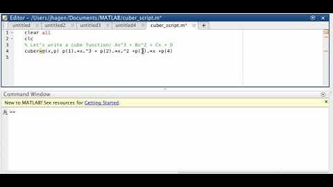 MATLAB functions