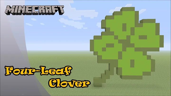 Construye un trébol de cuatro hojas en Minecraft