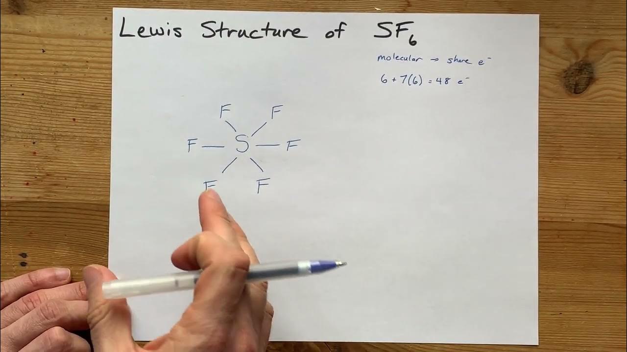 Lewis Structure of SF6 (sulfur hexafluoride) - YouTube