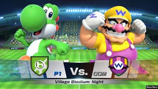 Mario Sports Superstars - Yoshi/Mario Vs. Wario/Diddy Kong