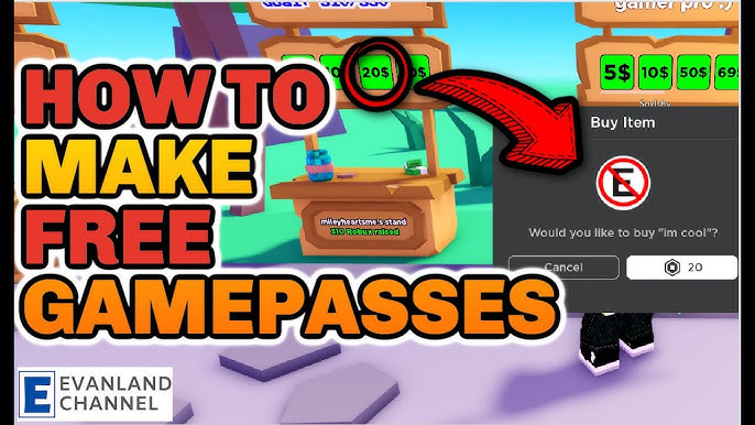 GAMEPASS TUTORIAL*🤑No Need To Spend 10 Robux, Free Donation Buttons!  (Updated 2023) 