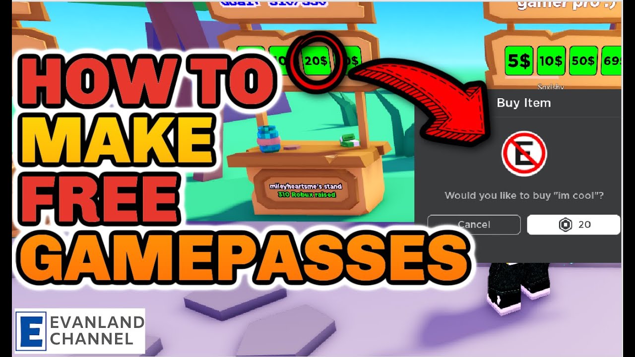 How To Make A Gamepass For PLS DONATE - Playbite