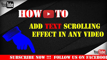 How To Add Scrolling Text in Videos With Filmora Like Technical Guruji