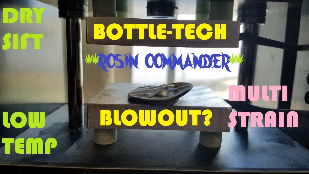 HEXTRACTOR 1500 ROSIN PRESS - 6 STRAIN DRY SIFT - BOTTLE-TECH STYLE!! SMOKE_N_CARS ft. Big Erskine