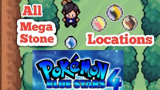 Pokemon Blue Stars 4 - All Mega Stones Location. How get megas in Pokemon Blue Stars 4