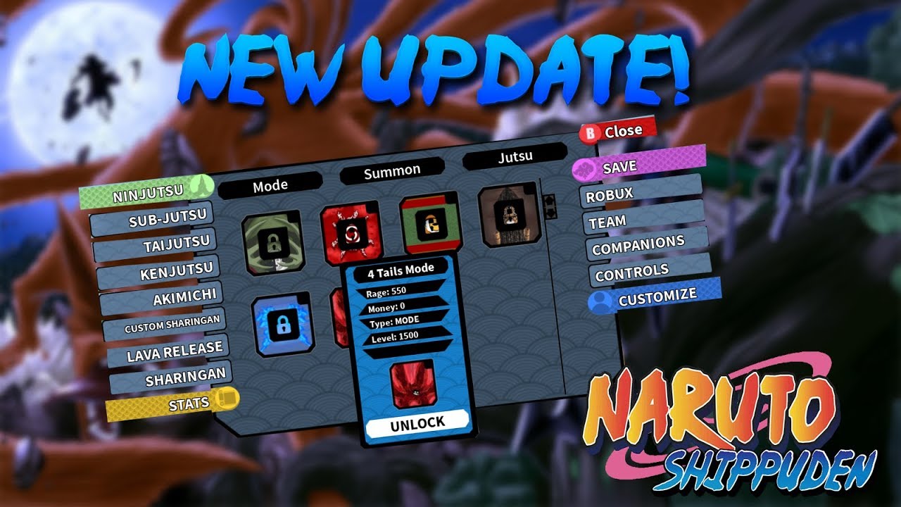 New 4 Tails Mode New Map Updated Roblox Nrpg Beyond Youtube