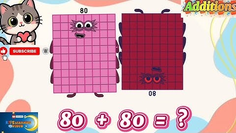 TWEE DEZELFDE STAPPEN SQUAD NUMBERBLOCKS OPTELLEN | VIND DE SOM VAN 2 GETALLEN | WISKUNDE @kidsle...