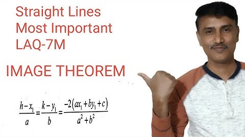 IMAGE THEOREM | STRAIGHT LINES | INTERMEDIATE | MATHS-1B