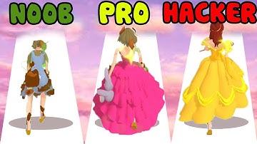 NOOB vs PRO vs HACKER - Princess Run 3D