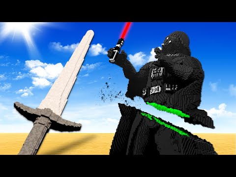 I CUT DARTH VADER IN HALF WITH A GIANT SWORD! (Teardown)