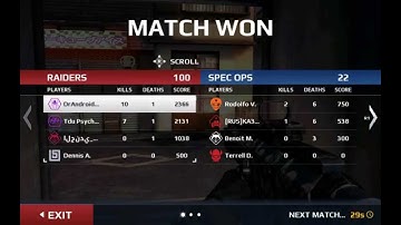 Modern Combat 5 Zone Control 10 Kills to 1 Death Nvidia Shield Tablet