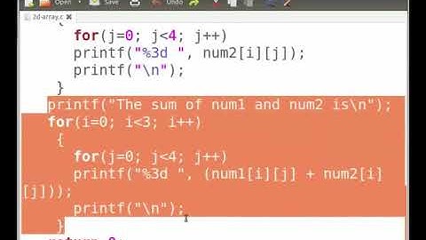 Working With 2D Arrays - Khasi
