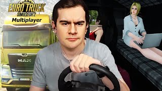 Братишкин Играет В Euro Truck Simulator 2 Везет Фрукты С Подругами В Кабине