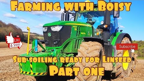 PART ONE....SUB SOILING READY FOR SPRING LINSEED. JOHN DEERE