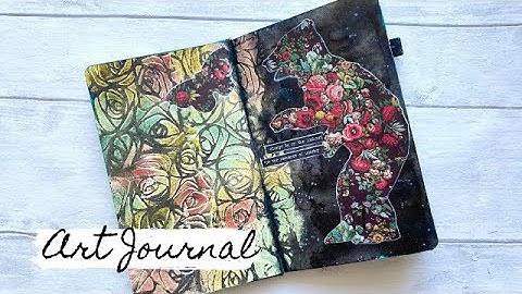 Mixed Media Art Journal - Distress Ink Sealing Technique with Micro Glaze!