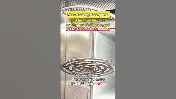 The main function of the rain test chamber is to test the physical and