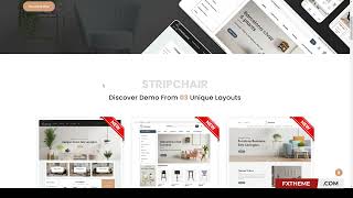 Stripchair Furniture Home Decor Responsive Opencart 3X Theme ecommerce decoration