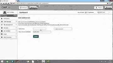 CentOS Web Panel - Add Subdomain from user panel