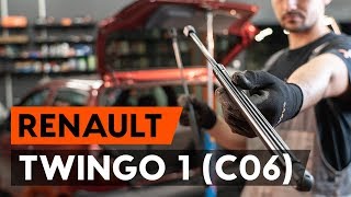 Comment remplacer verin de coffre sur RENAULT TWINGO 1 (C06) [TUTORIEL AUTODOC]