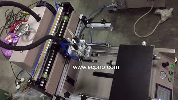 Tabletop Flat Screen Printing with Moving Vacuum Table