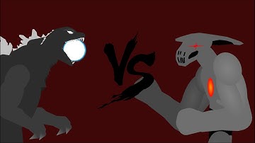 Godzilla in Hell vs The Icon of Sin (IDW Godzilla vs DOOM)| Sticknodes Animation!
