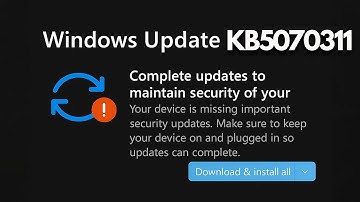 How to Fix Update KB5070311 Not Installing Install Error Code 0x80071a2d Windows 11
