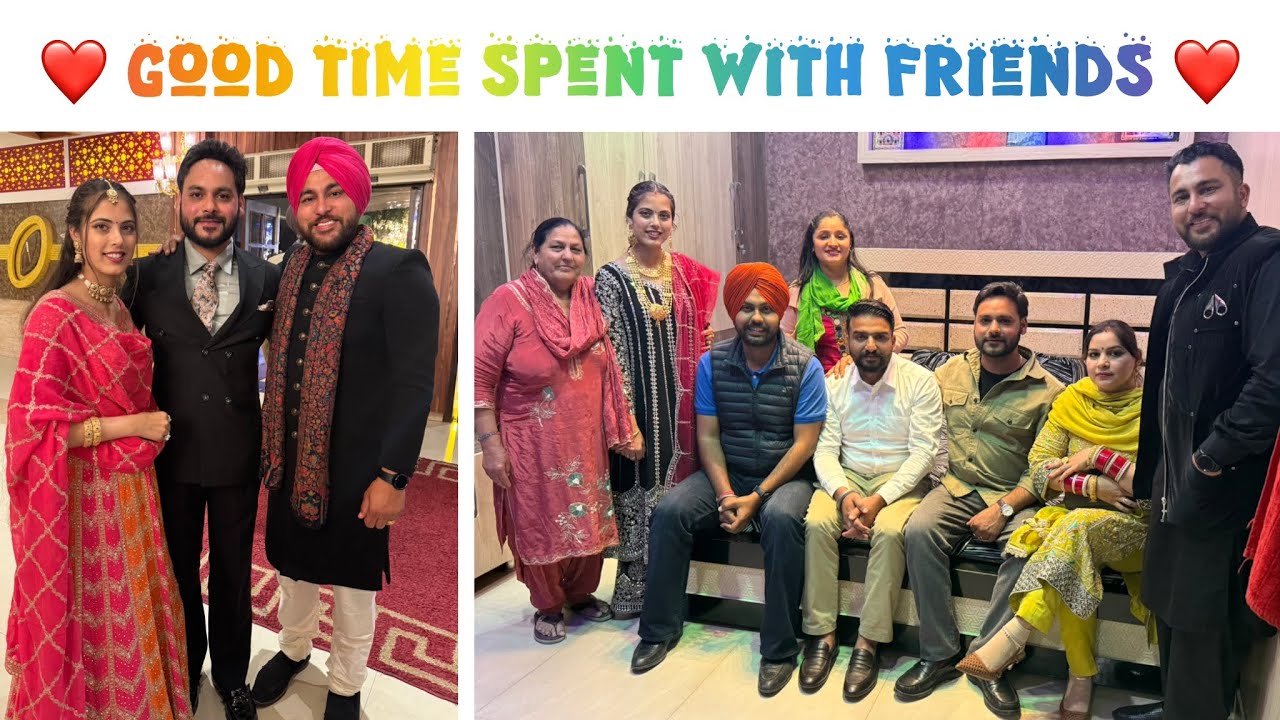 Viah vali jodi nu invite kitha dinner tha❤️🍽️ - Games ch winner 🥇 kon rya - last year(2025)moments 😍