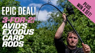 3-For-2 Deal! Avid's NEW Exodus Carp Rods | + WIN A Set!