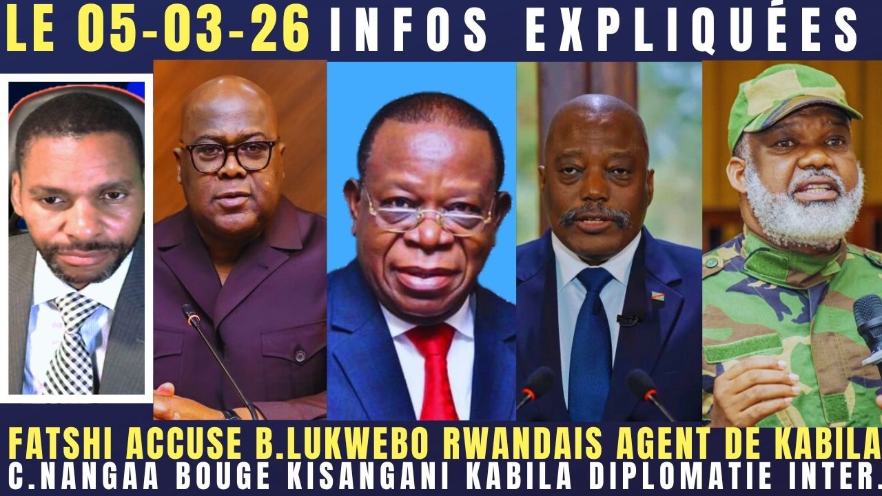 FATSHI ACCUSE B.LUKWEBO RWANDAIS AGENT DE KABILA CHANGEM. CONSTIT. C.NANGAA BOUGE KISANGANI DIPLOMA.
