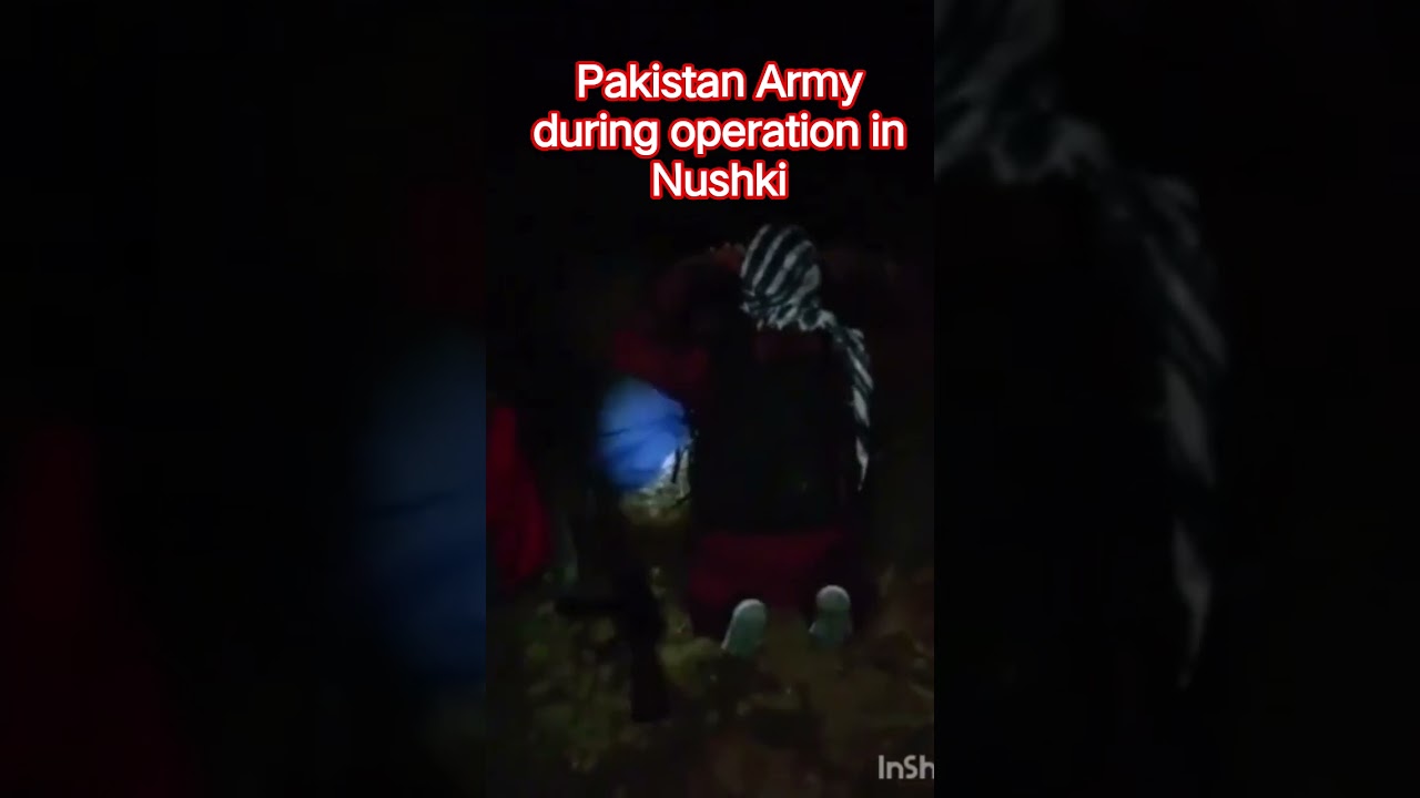 Пакистанская армия во время операции в Нушки, Белуджистан 