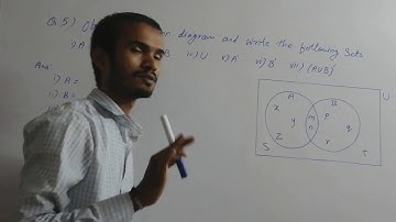 Std 9th // Algebra // Chapter 1. Sets // Practice set 1.4 Question number 5.