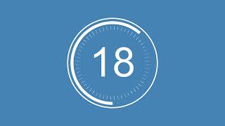 30 seconds timer clock countdown landscape powder blue screen