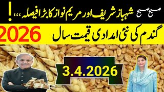 New Wheat Support Price 2026 گندم کی نئی امدادی قیمت فائنل اعلان