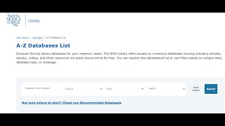 SMC Database Page Exploration