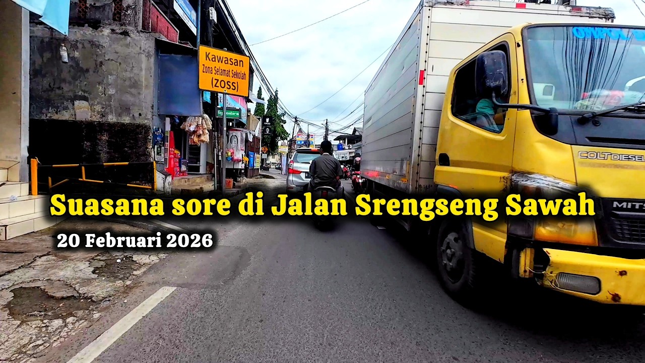 Suasana sore di jalan Srengseng sawah kec.jagakarsa 20 Feb 2026  - suasana jalan - BABEH INAL