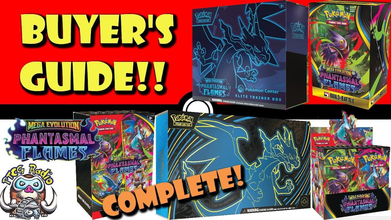 The COMPLETE Phantasmal Flames PreOrder Guide! Every Product! (Pokemon TCG Buyer's Guide) The COMPLETE Phantasmal Flames PreOrder Guide! Every Product! (Pokemon TCG Buyer's Guide)