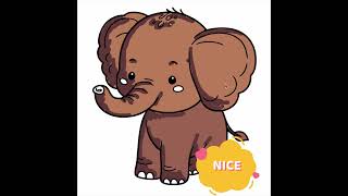 'Baby Elephant Coloring  #coloringforkids #birdart #coloringfun #animalart #coloringvideo