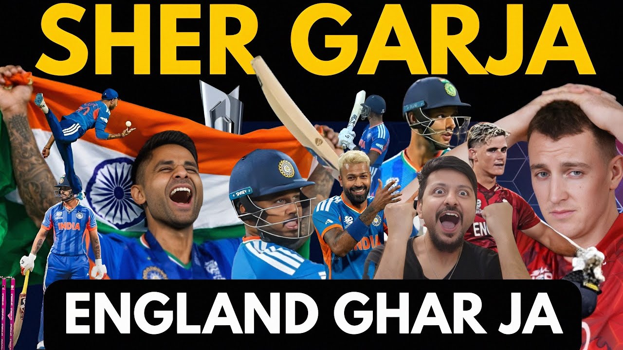 Sher Garja - England Ghar Ja | Genius Bumrah & Axar Patel Ki Catch Ne Tohfa Diya Finals Ka #indvsen