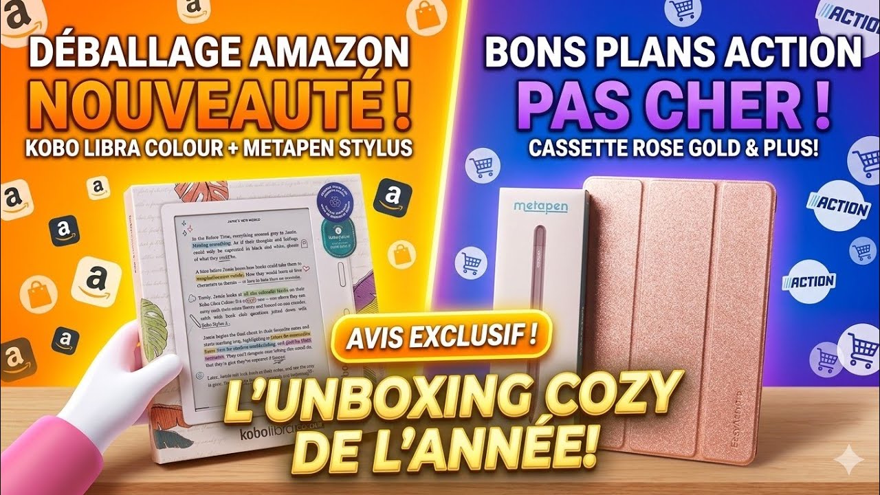🌸 HAUL ACTION NOUVEAUTÉS KOBO LIBRA COLOUR AMAZON 